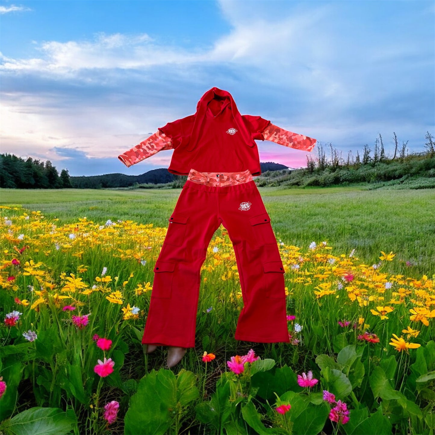 Cosmic Edition Trackpants — Blood Moon