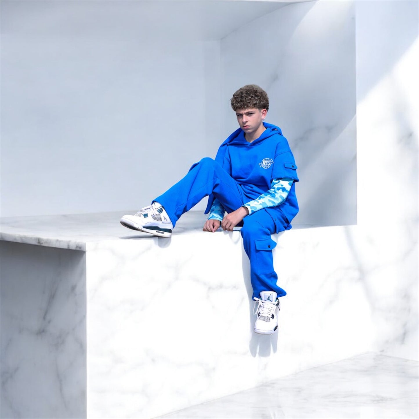 Cosmic Edition Trackpants — Ethereal Sky